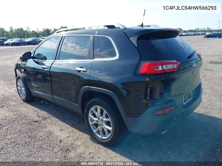 1C4PJLCS4HW566293 2017 Jeep Cherokee Latitude Fwd