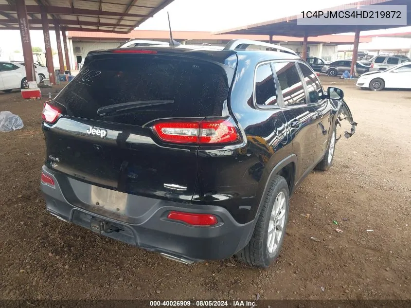 1C4PJMCS4HD219872 2017 Jeep Cherokee Latitude 4X4