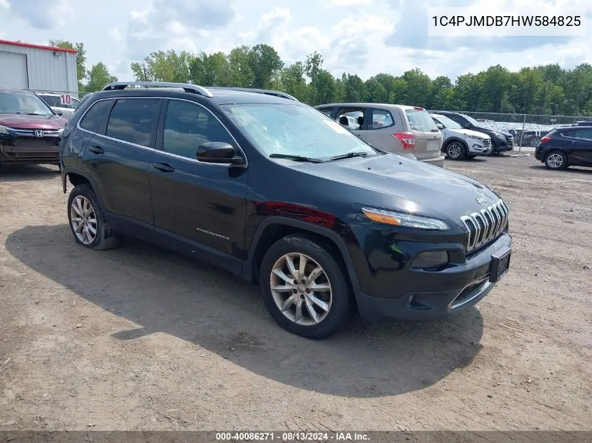 1C4PJMDB7HW584825 2017 Jeep Cherokee Limited 4X4