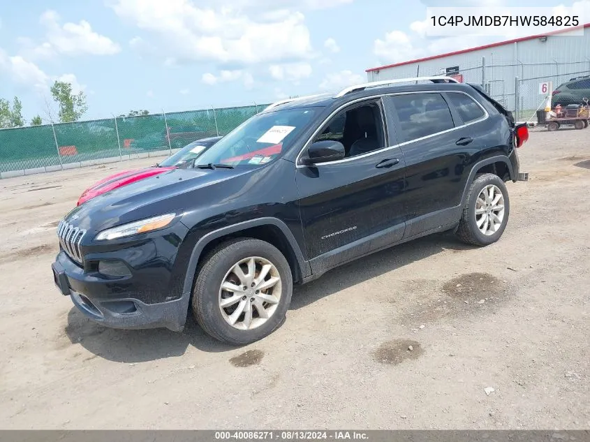 1C4PJMDB7HW584825 2017 Jeep Cherokee Limited 4X4