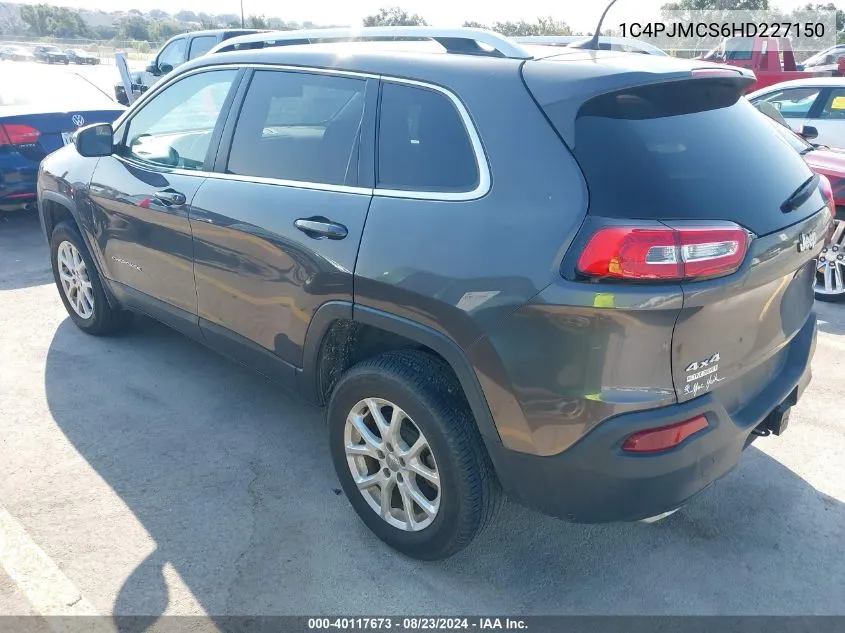 1C4PJMCS6HD227150 2017 Jeep Cherokee Latitude 4X4