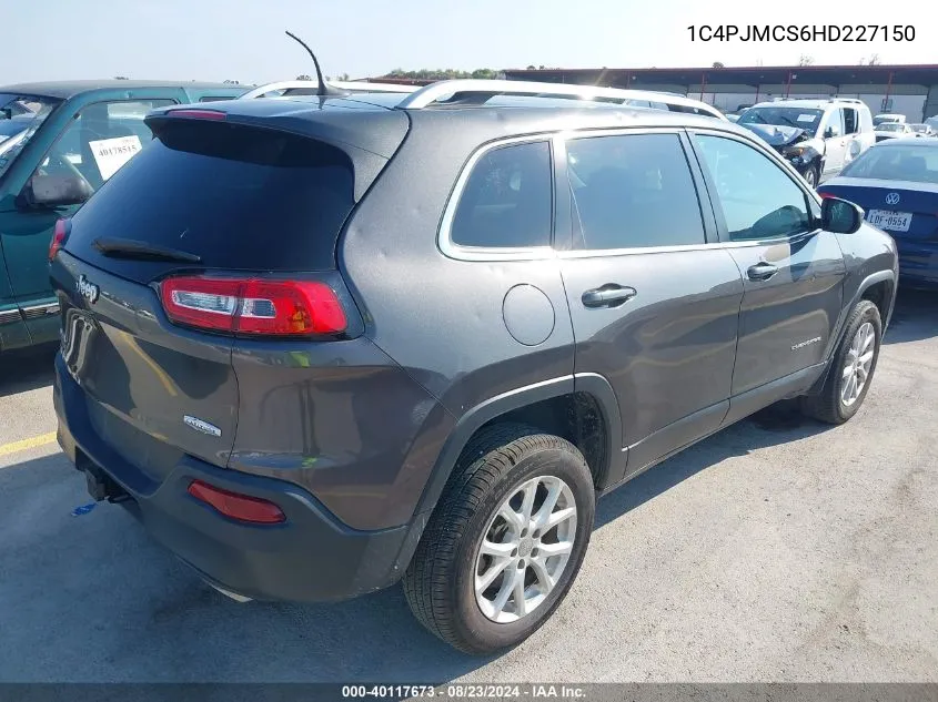 1C4PJMCS6HD227150 2017 Jeep Cherokee Latitude 4X4