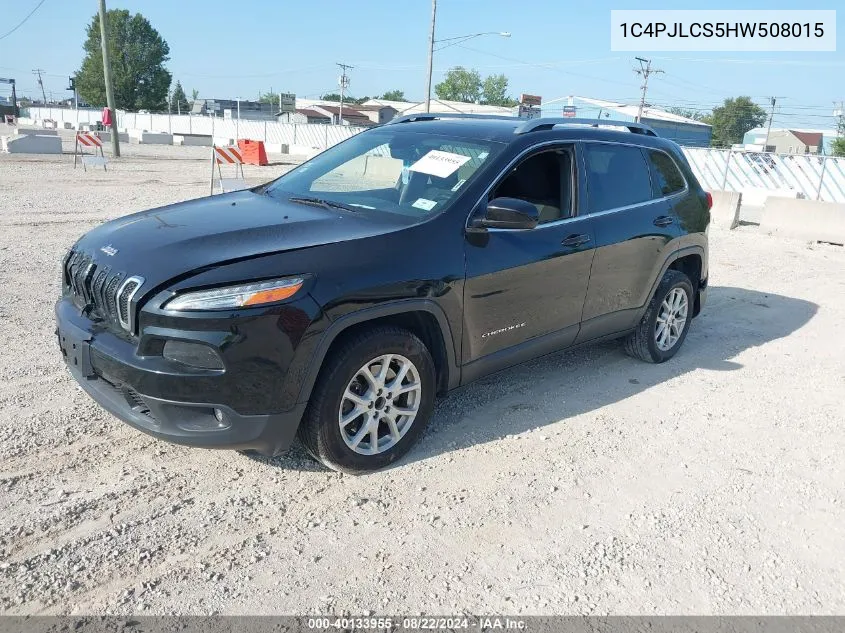 2017 Jeep Cherokee Latitude Fwd VIN: 1C4PJLCS5HW508015 Lot: 40133955