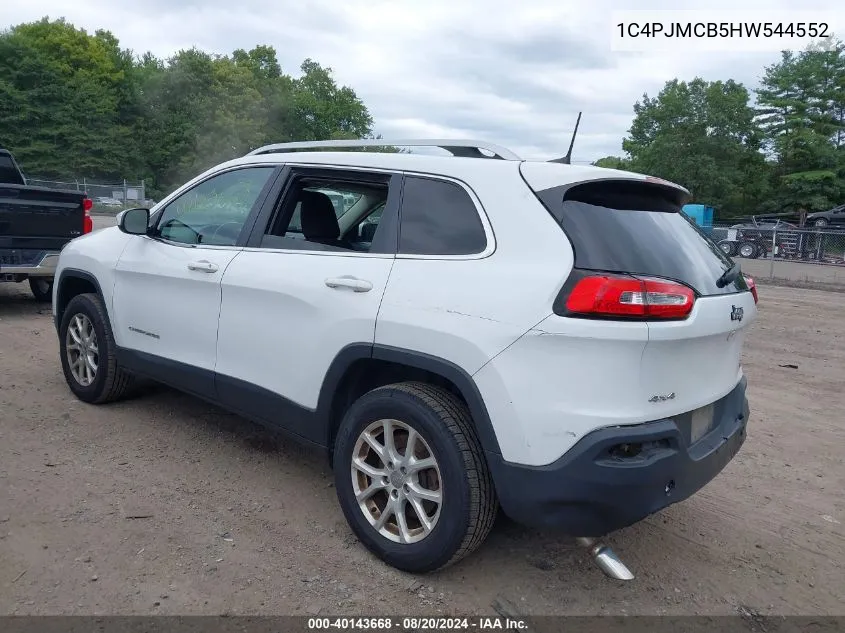 2017 Jeep Cherokee Latitude 4X4 VIN: 1C4PJMCB5HW544552 Lot: 40143668