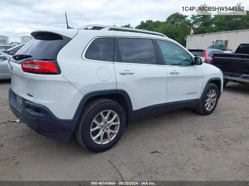 2017 Jeep Cherokee Latitude 4X4 VIN: 1C4PJMCB5HW544552 Lot: 40143668