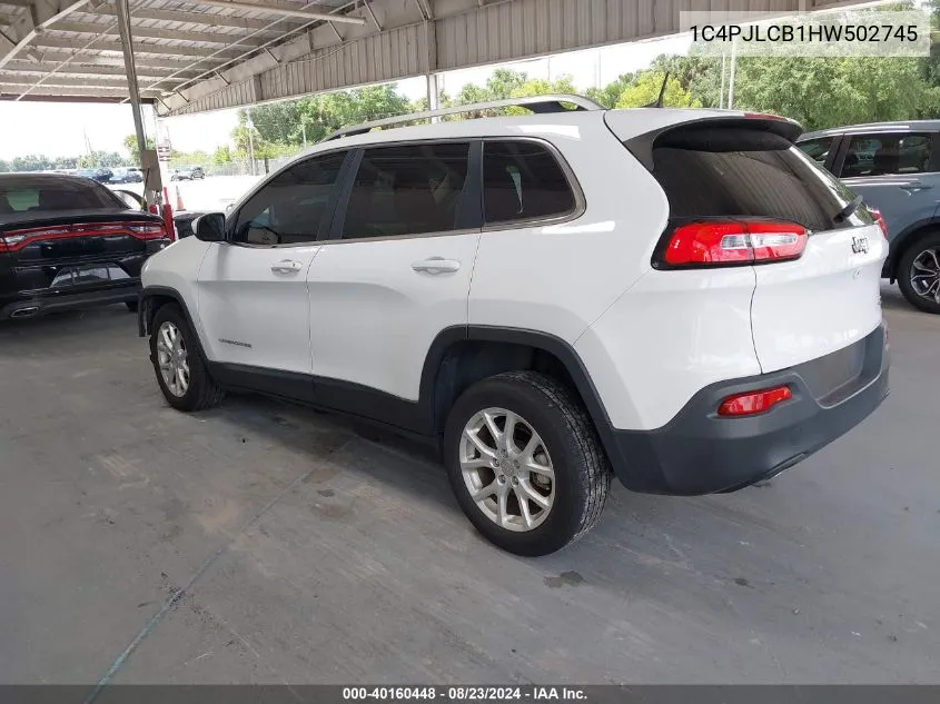 1C4PJLCB1HW502745 2017 Jeep Cherokee Latitude Fwd