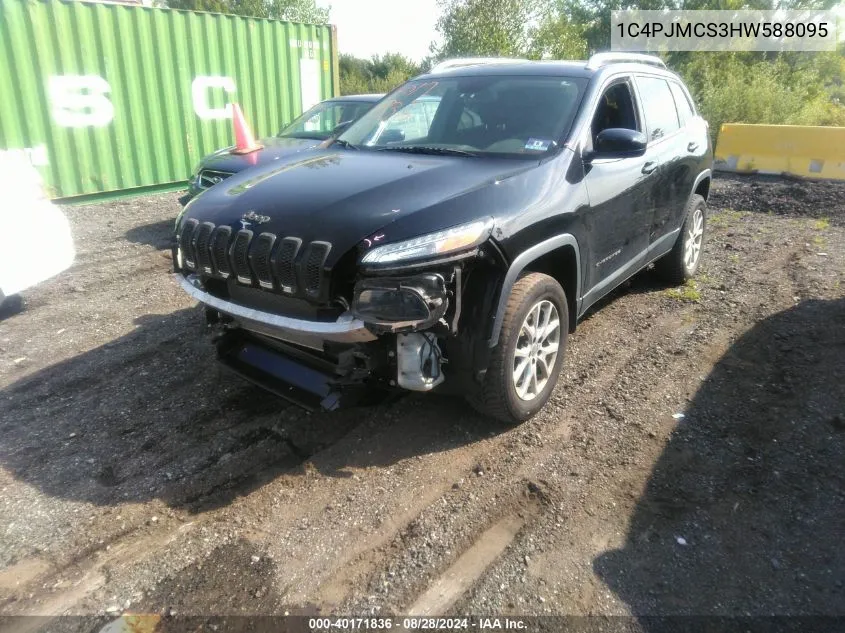 1C4PJMCS3HW588095 2017 Jeep Cherokee Latitude 4X4