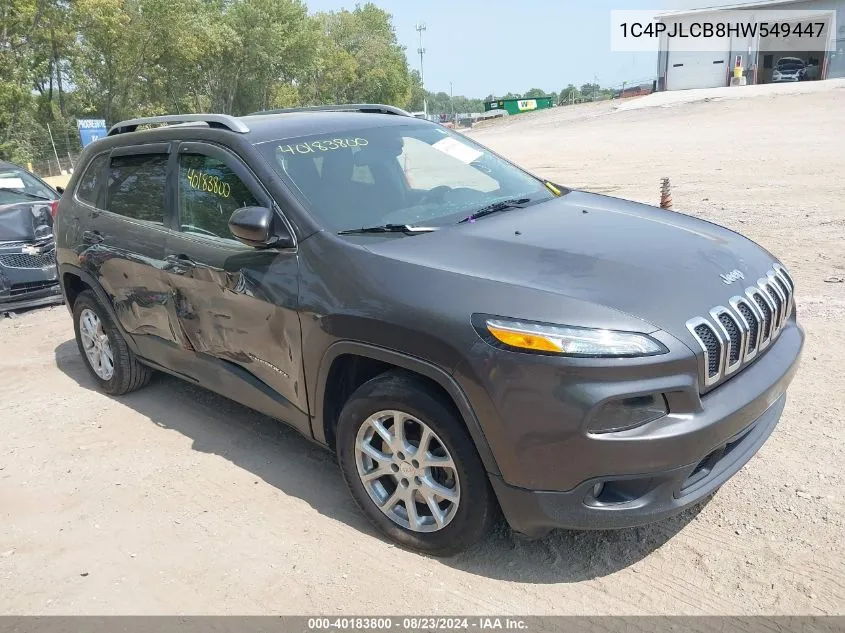 1C4PJLCB8HW549447 2017 Jeep Cherokee Latitude Fwd