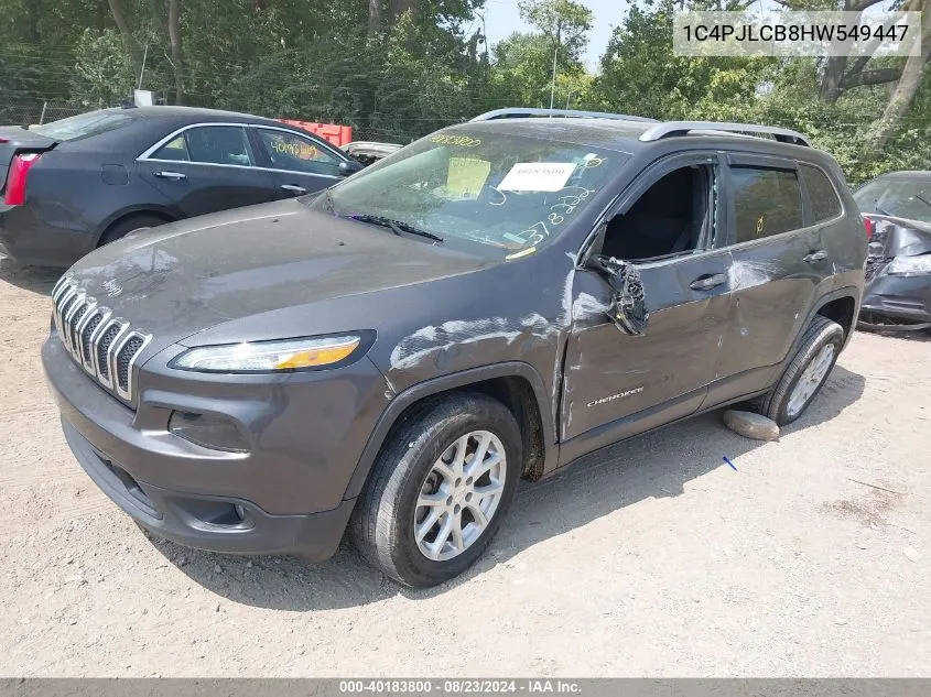 1C4PJLCB8HW549447 2017 Jeep Cherokee Latitude Fwd