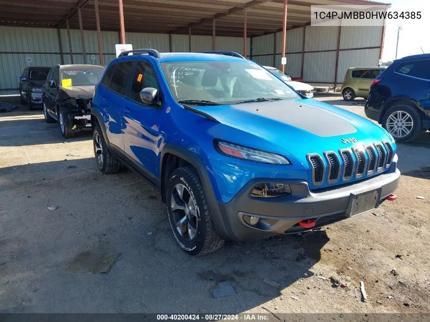 1C4PJMBB0HW634385 2017 Jeep Cherokee Trailhawk 4X4