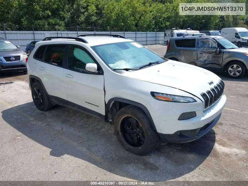 1C4PJMDS0HW513370 2017 Jeep Cherokee High Altitude 4X4