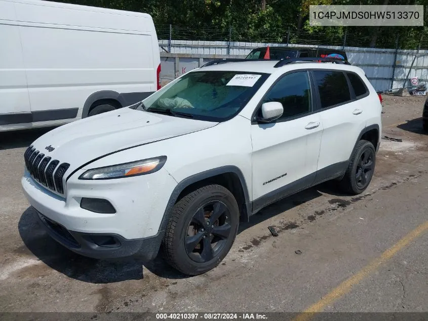 1C4PJMDS0HW513370 2017 Jeep Cherokee High Altitude 4X4