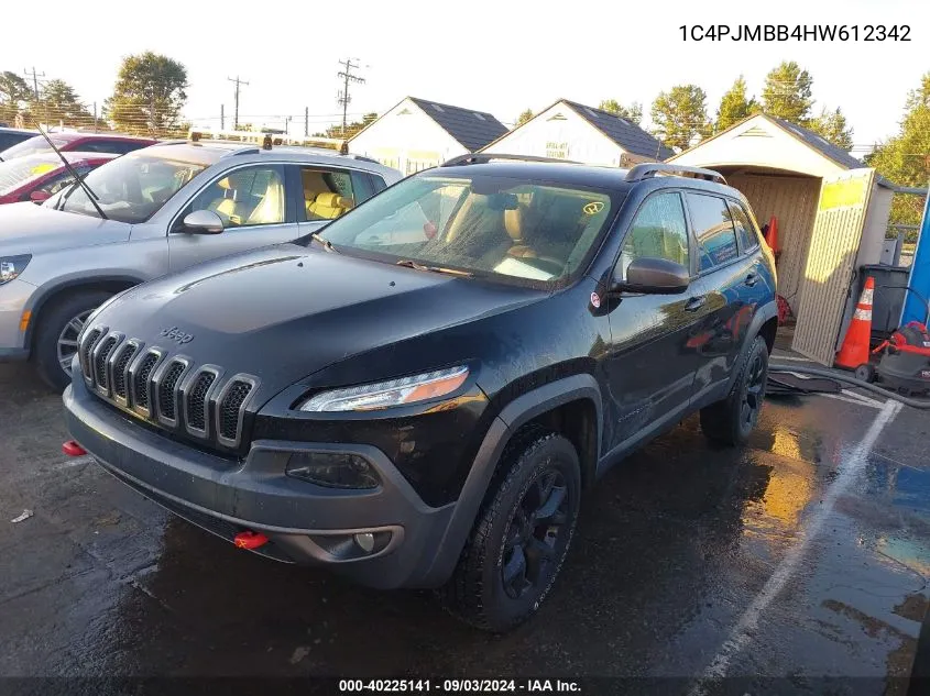 1C4PJMBB4HW612342 2017 Jeep Cherokee Trailhawk 4X4