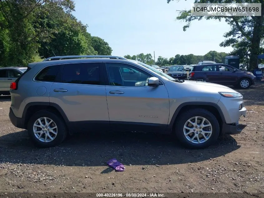 2017 Jeep Cherokee Latitude 4X4 VIN: 1C4PJMCB9HW651698 Lot: 40226196