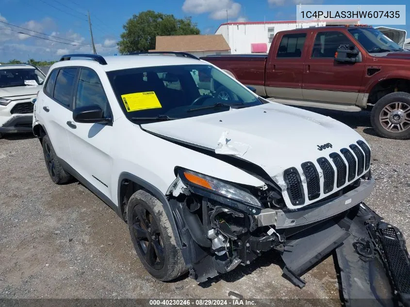 1C4PJLAS3HW607435 2017 Jeep Cherokee Altitude Fwd