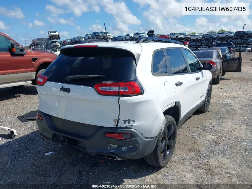 1C4PJLAS3HW607435 2017 Jeep Cherokee Altitude Fwd