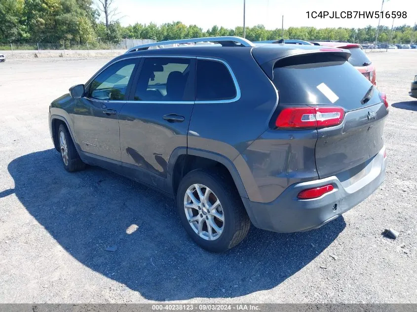 2017 Jeep Cherokee Latitude Fwd VIN: 1C4PJLCB7HW516598 Lot: 40238123