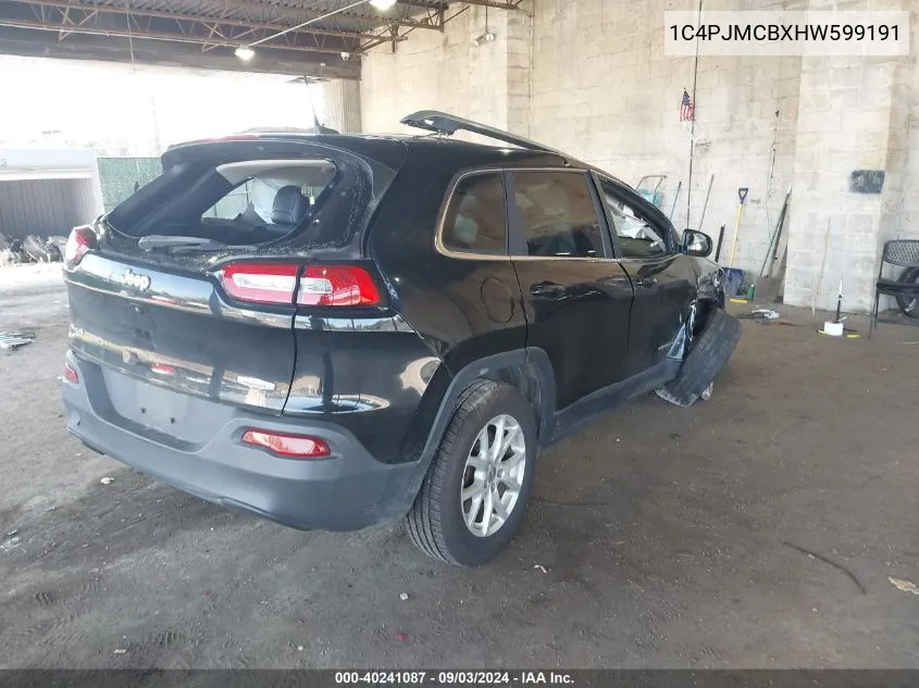 1C4PJMCBXHW599191 2017 Jeep Cherokee Latitude 4X4