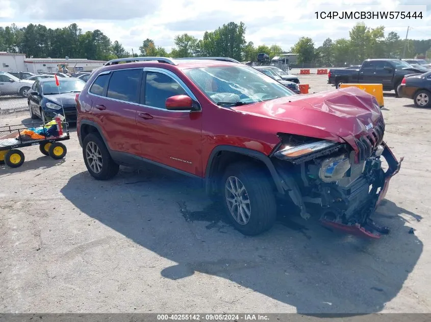 2017 Jeep Cherokee Latitude 4X4 VIN: 1C4PJMCB3HW575444 Lot: 40255142