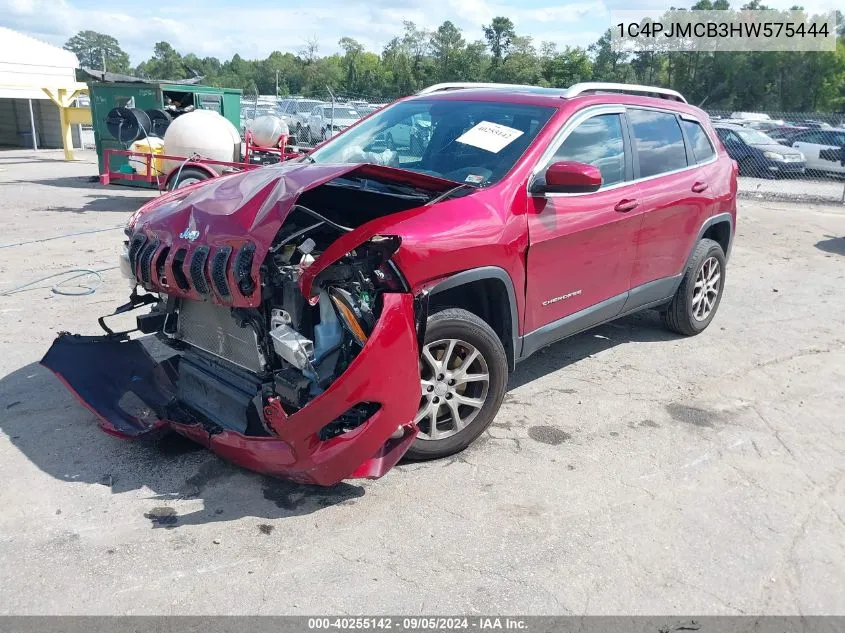 2017 Jeep Cherokee Latitude 4X4 VIN: 1C4PJMCB3HW575444 Lot: 40255142