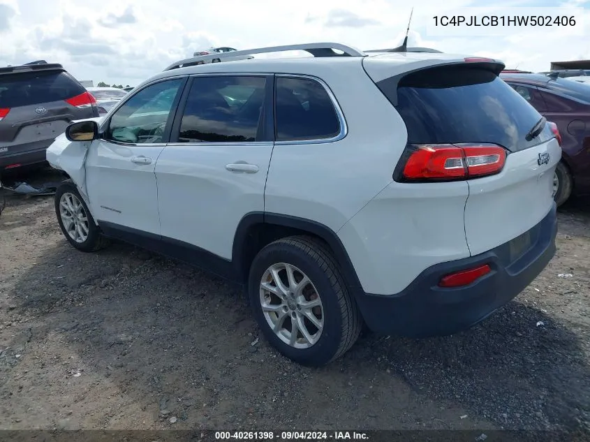 2017 Jeep Cherokee Latitude Fwd VIN: 1C4PJLCB1HW502406 Lot: 40261398