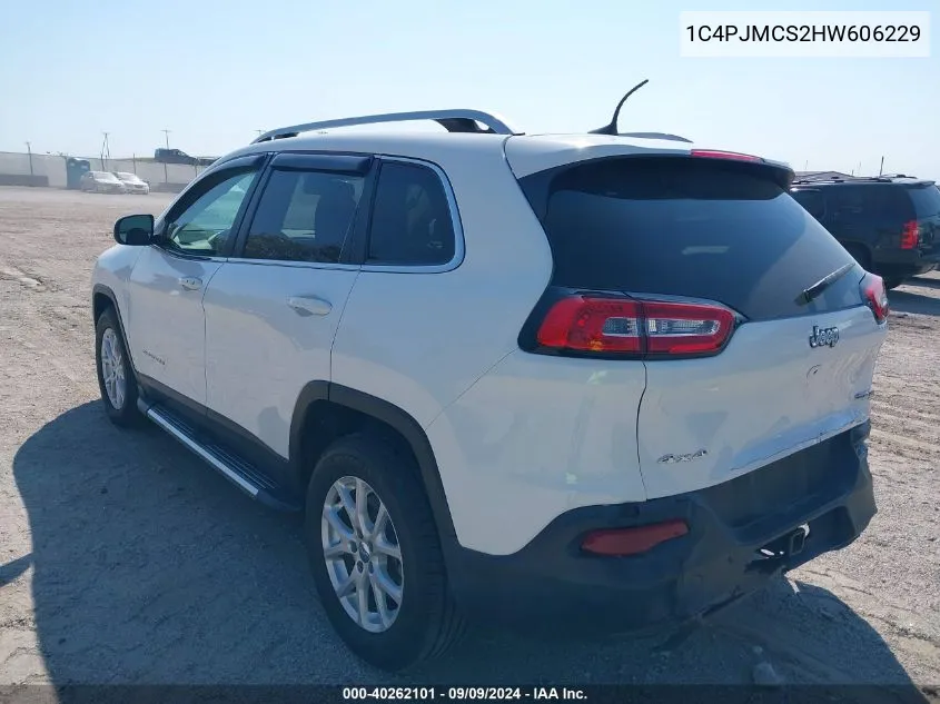 1C4PJMCS2HW606229 2017 Jeep Cherokee Latitude 4X4