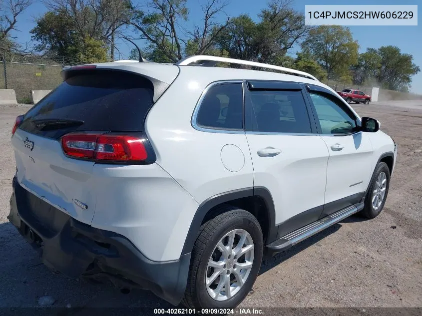 1C4PJMCS2HW606229 2017 Jeep Cherokee Latitude 4X4