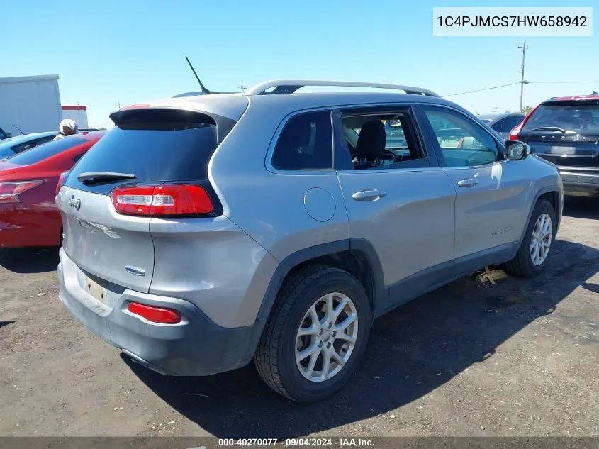 1C4PJMCS7HW658942 2017 Jeep Cherokee Latitude 4X4