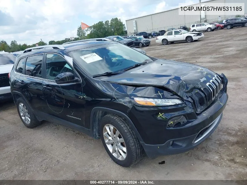 1C4PJMDS7HW531185 2017 Jeep Cherokee Limited 4X4