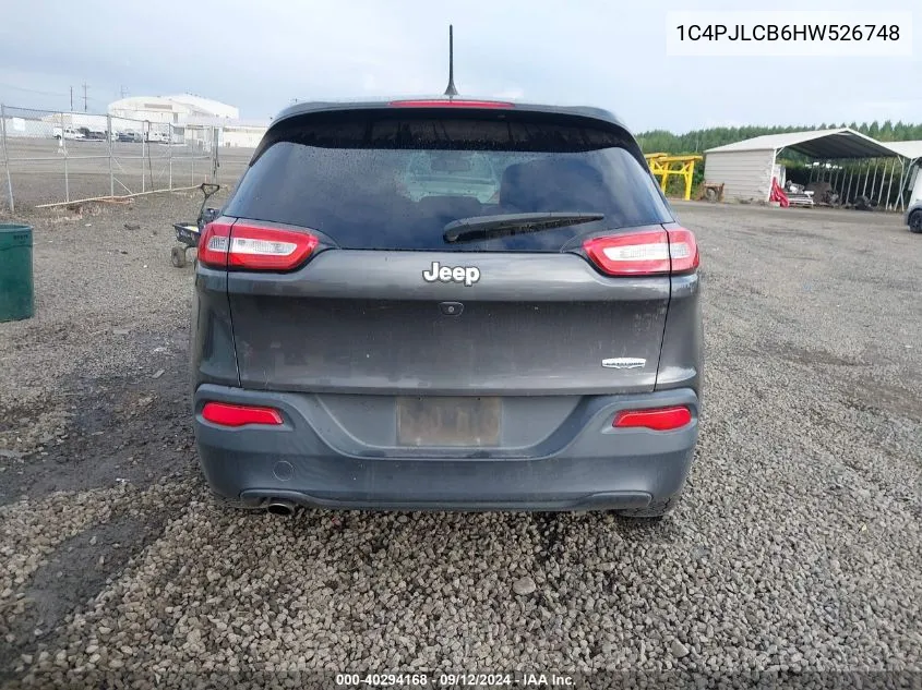 1C4PJLCB6HW526748 2017 Jeep Cherokee Latitude