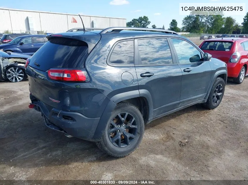 1C4PJMBS0HW625475 2017 Jeep Cherokee Trailhawk