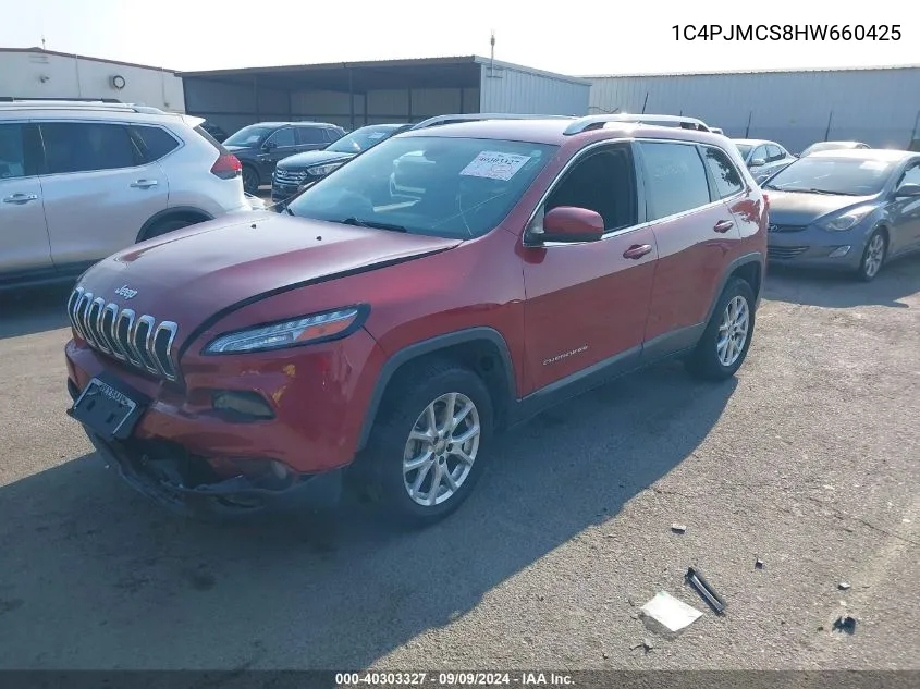 2017 Jeep Cherokee Latitude 4X4 VIN: 1C4PJMCS8HW660425 Lot: 40303327