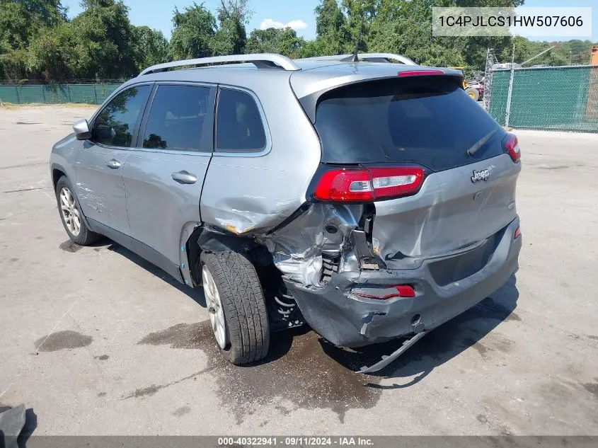 2017 Jeep Cherokee Latitude Fwd VIN: 1C4PJLCS1HW507606 Lot: 40322941