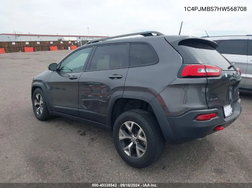 1C4PJMBS7HW568708 2017 Jeep Cherokee Trailhawk 4X4