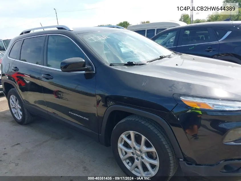 1C4PJLCB2HW644389 2017 Jeep Cherokee Latitude Fwd