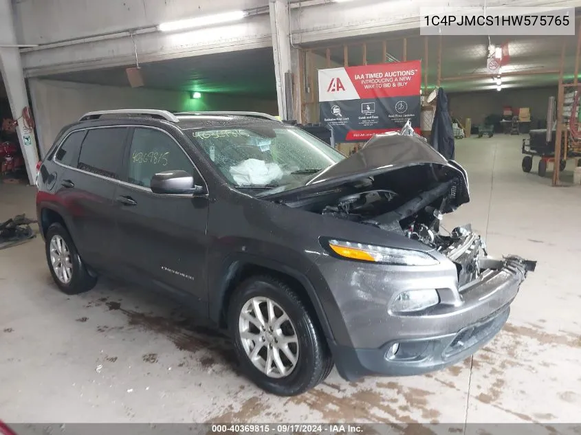 1C4PJMCS1HW575765 2017 Jeep Cherokee Latitude 4X4