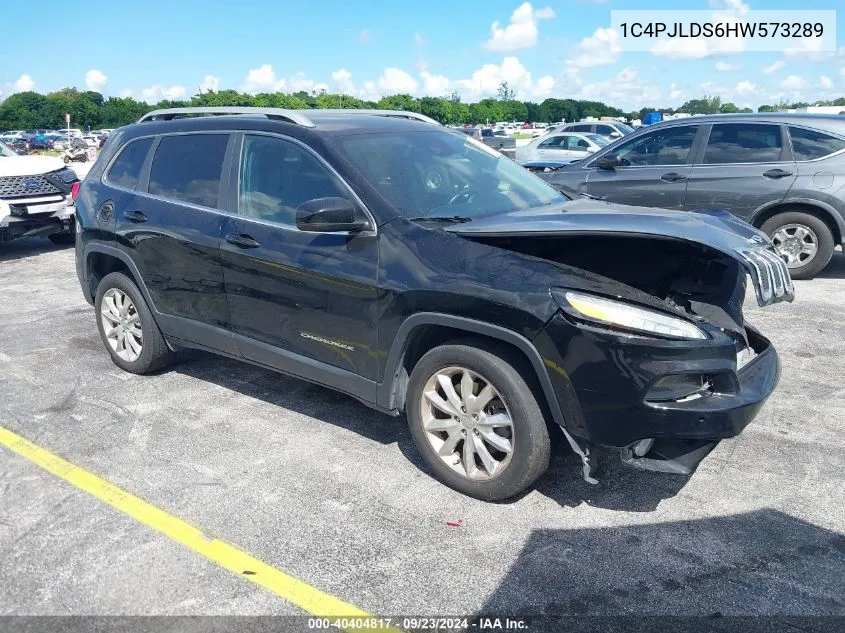 2017 Jeep Cherokee Limited VIN: 1C4PJLDS6HW573289 Lot: 40404817