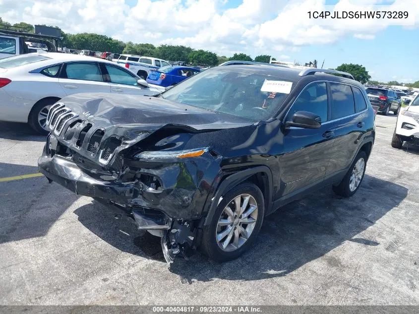 2017 Jeep Cherokee Limited VIN: 1C4PJLDS6HW573289 Lot: 40404817