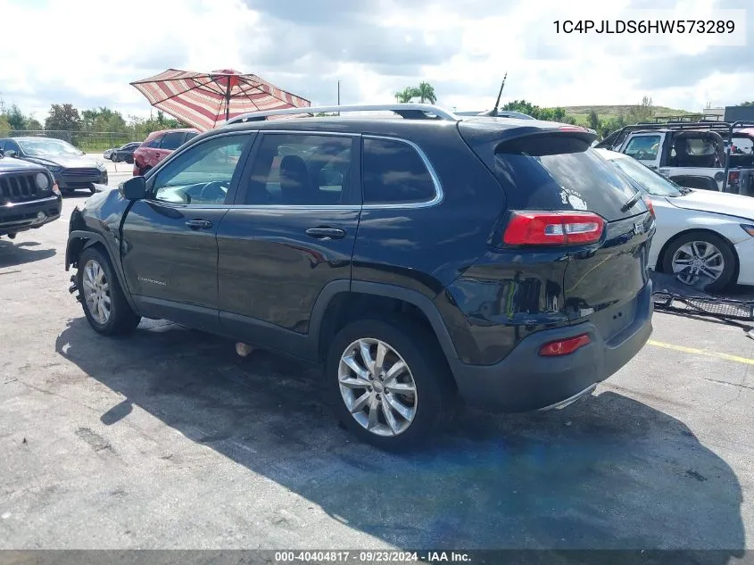 1C4PJLDS6HW573289 2017 Jeep Cherokee Limited