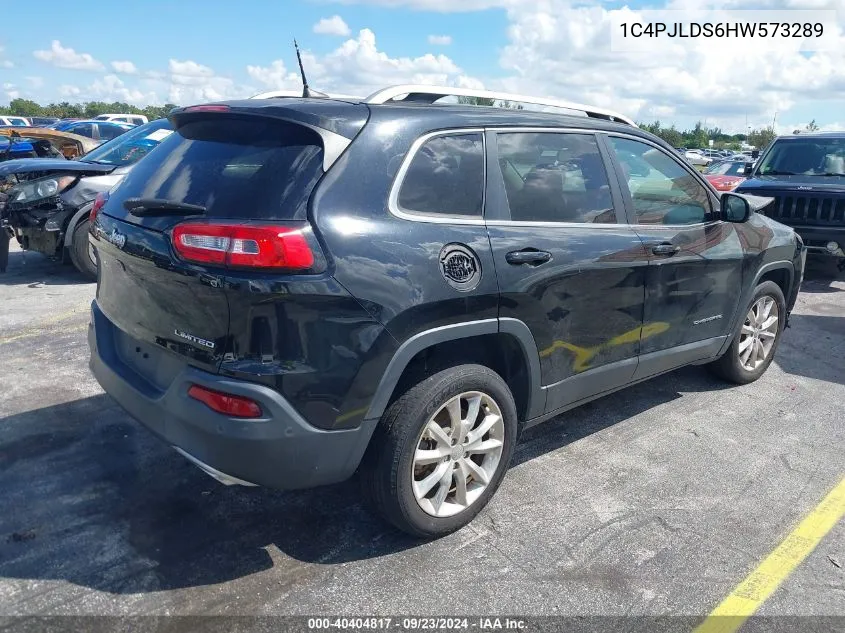 1C4PJLDS6HW573289 2017 Jeep Cherokee Limited