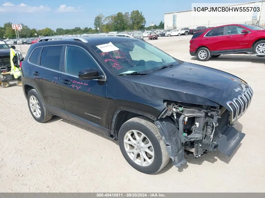 2017 Jeep Cherokee Latitude 4X4 VIN: 1C4PJMCB0HW555703 Lot: 40410511