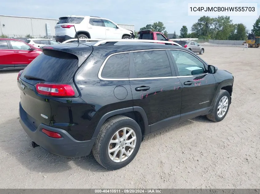 1C4PJMCB0HW555703 2017 Jeep Cherokee Latitude 4X4