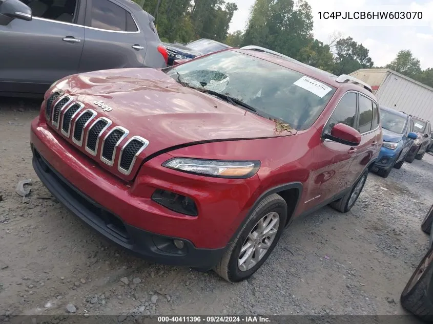 2017 Jeep Cherokee Latitude VIN: 1C4PJLCB6HW603070 Lot: 40411396