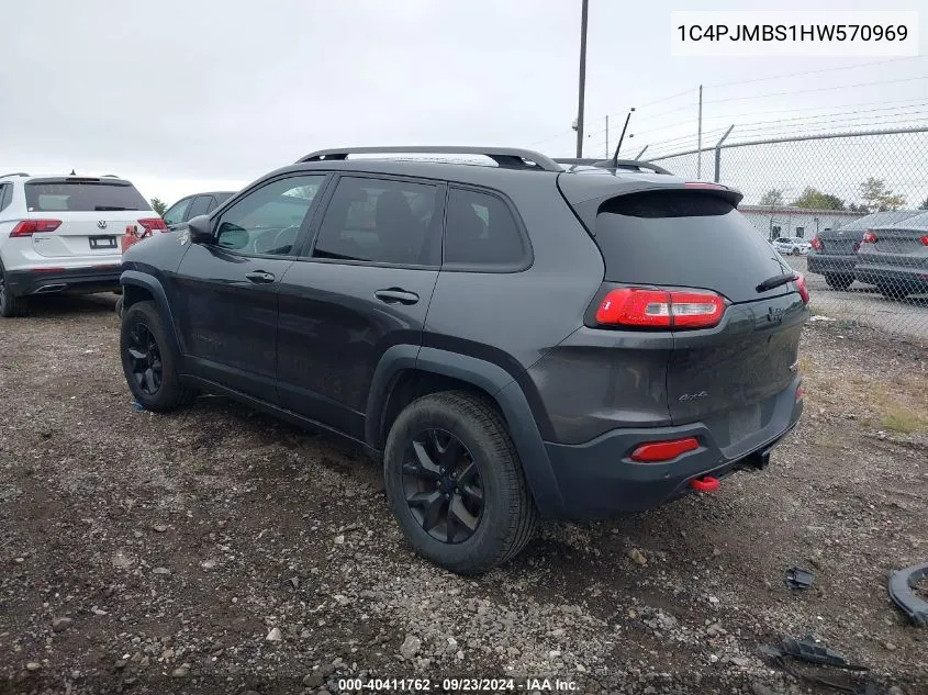 1C4PJMBS1HW570969 2017 Jeep Cherokee Trailhawk