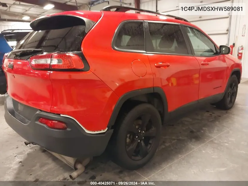 1C4PJMDSXHW589081 2017 Jeep Cherokee High Altitude 4X4