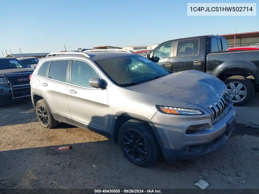 1C4PJLCS1HW502714 2017 Jeep Cherokee Latitude