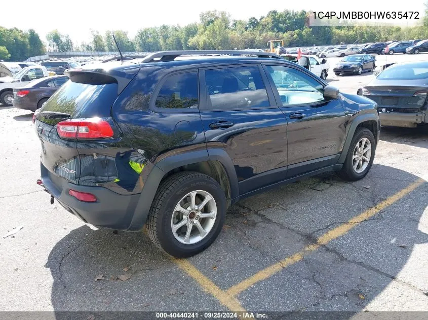 1C4PJMBB0HW635472 2017 Jeep Cherokee Trailhawk 4X4