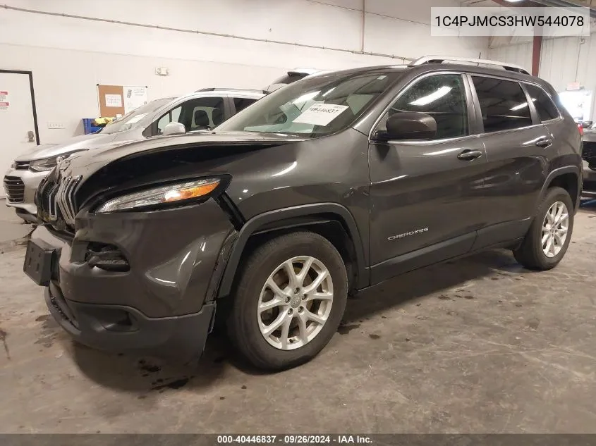 2017 Jeep Cherokee Latitude 4X4 VIN: 1C4PJMCS3HW544078 Lot: 40446837