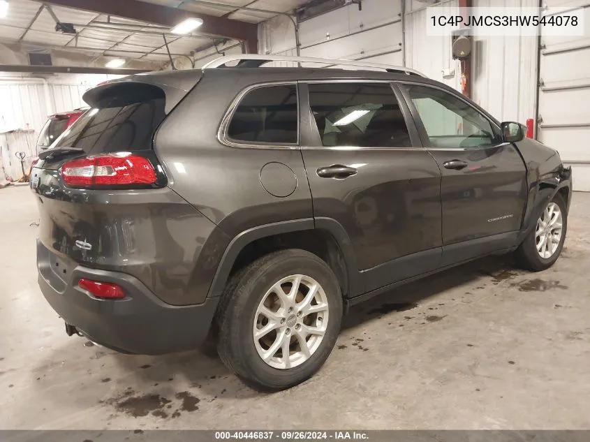 1C4PJMCS3HW544078 2017 Jeep Cherokee Latitude 4X4