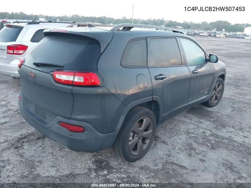 1C4PJLCB2HW507453 2017 Jeep Cherokee Latitude